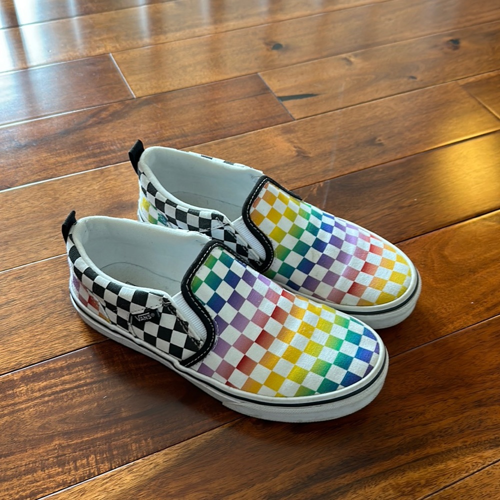 Vans size 3 girls rainbow